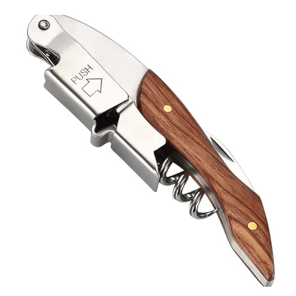 Đồ khui rượu vang cán gỗ