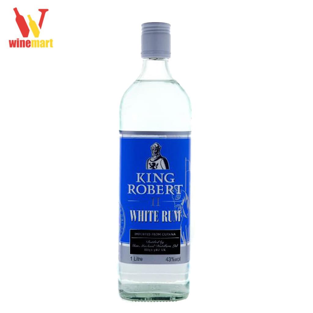 Rượu King Robert II White Rum (1000ml)