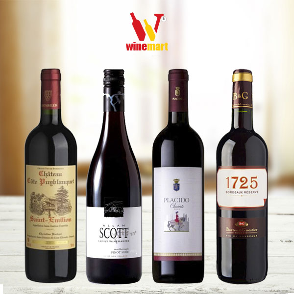 Các loại rượu vang và rượu vang Winemart
