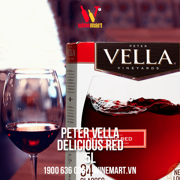 Vang Mỹ Peter Vella Delicious Red 5000ml