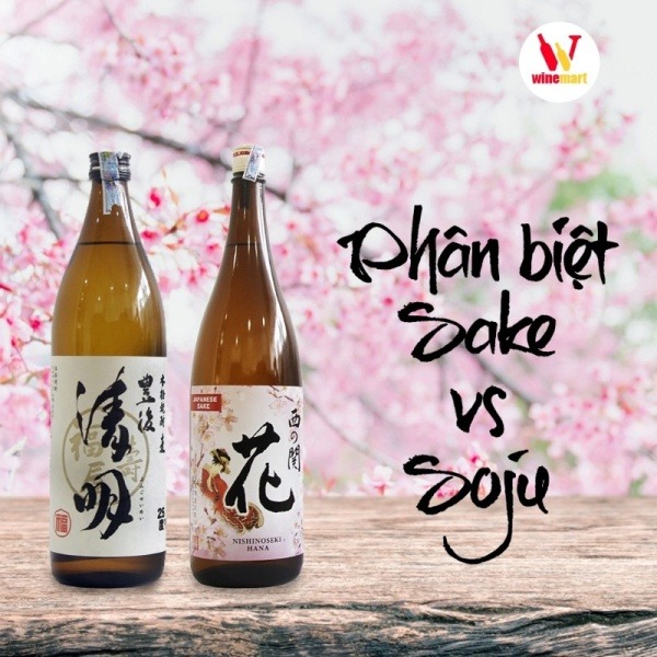 phân biệt soju và sake