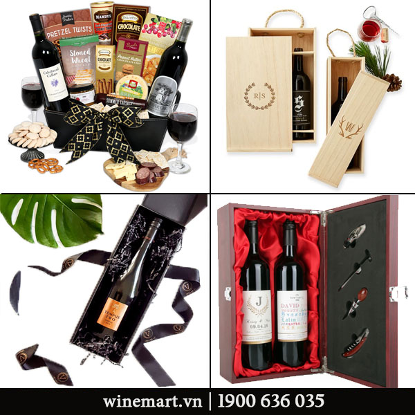 Những mẫu quà tặng rượu vang Tết với mẫu mã sang trọng được ra mắt nhằm thỏa mãn nhu cầu thị trường.