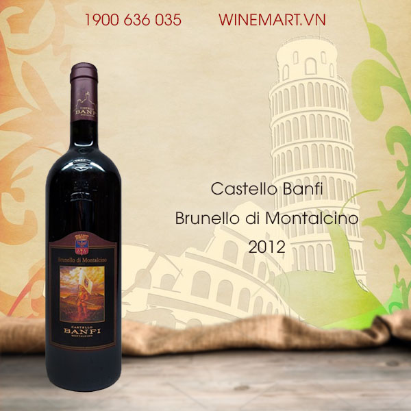 Rượu vang Castello Banfi – Brunello di Montalcino 2012