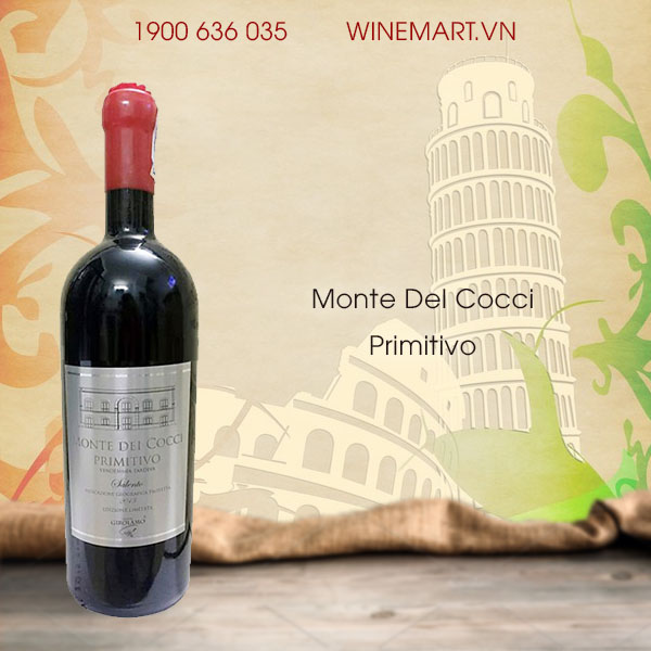 Rượu vang Monte Del Cocci Primitivo